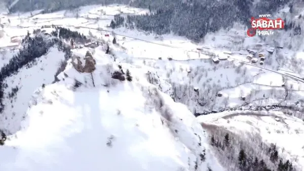 Sakin Şehir Şavşat’tan kartpostallık kar manzaraları | Video