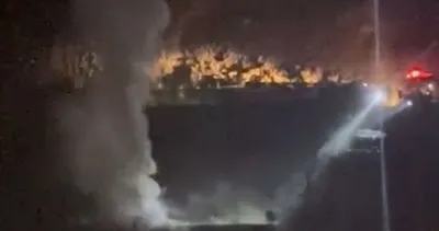 Gümüşhane’de korkutan yangın! İki katlı ev alev aldı #gumushane