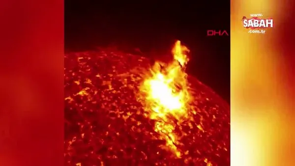 Güneş'te meydana gelen patlama anı ilk kez böyle görüntülendi | Video