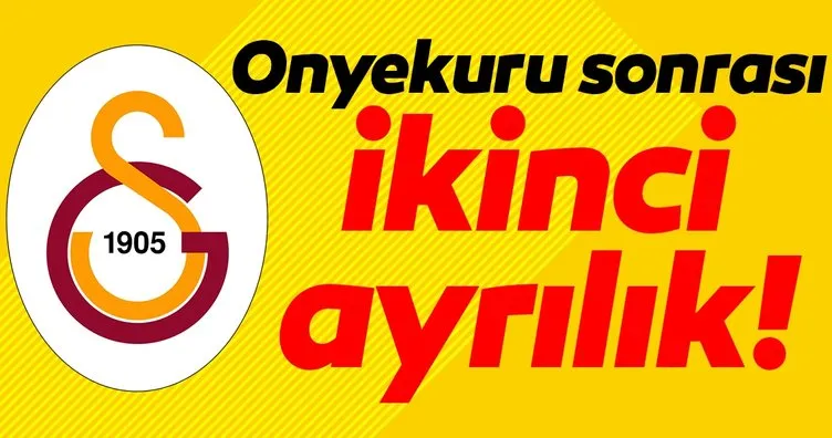 Galatasaray’da Onyekuru sonrası bir ayrılık daha!