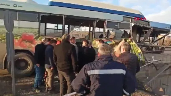 SON DAKİKA: Ankara Sincan'da halk otobüsü kazası: 20 yaralı! Olay yerinden ilk görüntüler...
