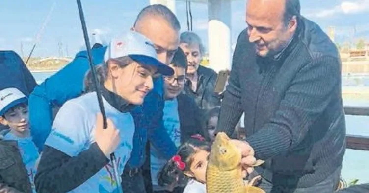 Çocuklar EXPO’da balık tuttu