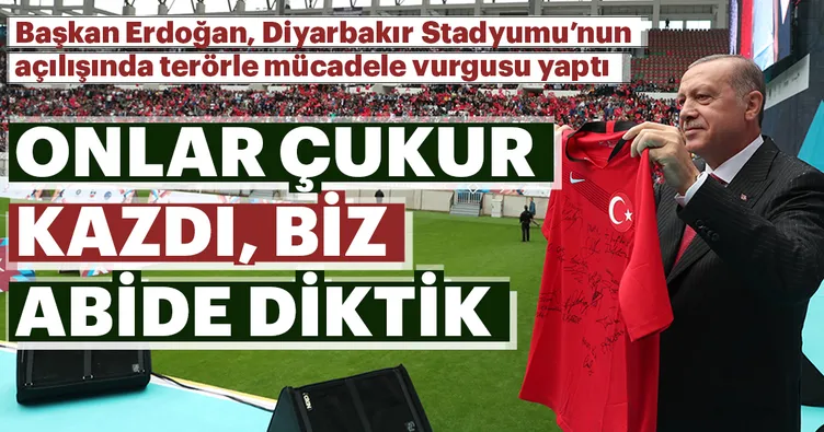 Onlar çukur kazdı, biz abide diktik