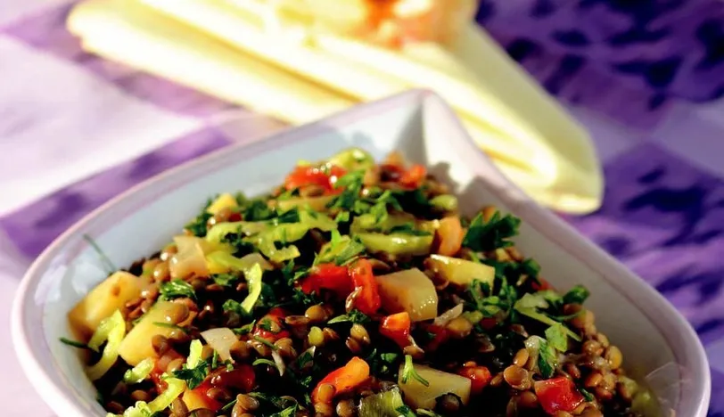 Zeytinyağlı Yeşil Mercimek