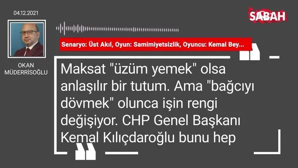 Okan Müderrisoğlu | Senaryo: Üst Akıl, Oyun: Samimiyetsizlik, Oyuncu: Kemal Bey...