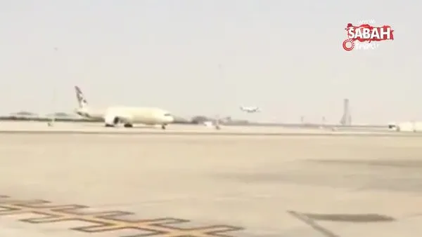İlk ticari uçak, Abu Dabi'ye iniş yaptı | Video