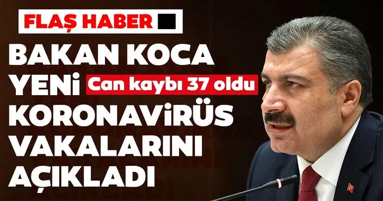 SON DAKİKA: Sağlık Bakanı Koca Türkiye’deki corona virüsü vaka ve ölü sayısını açıkladı!