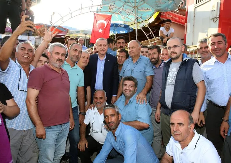 Cumhurbaşkanı Erdoğan’dan köy ziyareti!