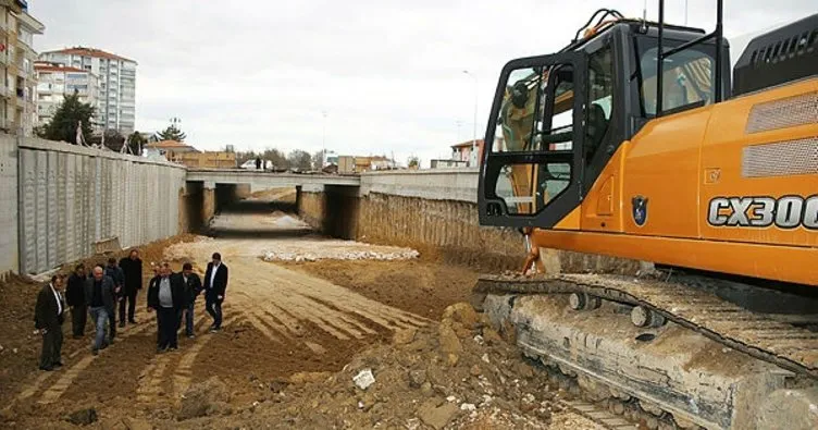 Karaman’da yapımı devam eden Larende Alt Geçidinde sona yaklaşıldı