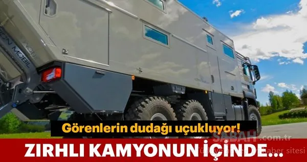 Zırhlı kamyondan lüks rezidans!
