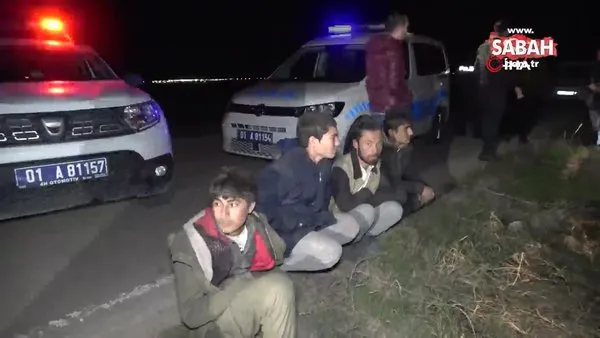 Kaçak göçmenleri taşıyan minibüs polisten kaçarken pamuk tarlasına devrildi | Video