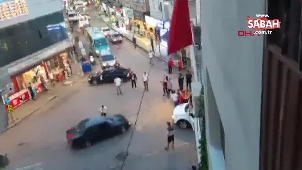 İzmir'de asker uğurlama konvoyundakiler yolu kapatıp drift yaptı