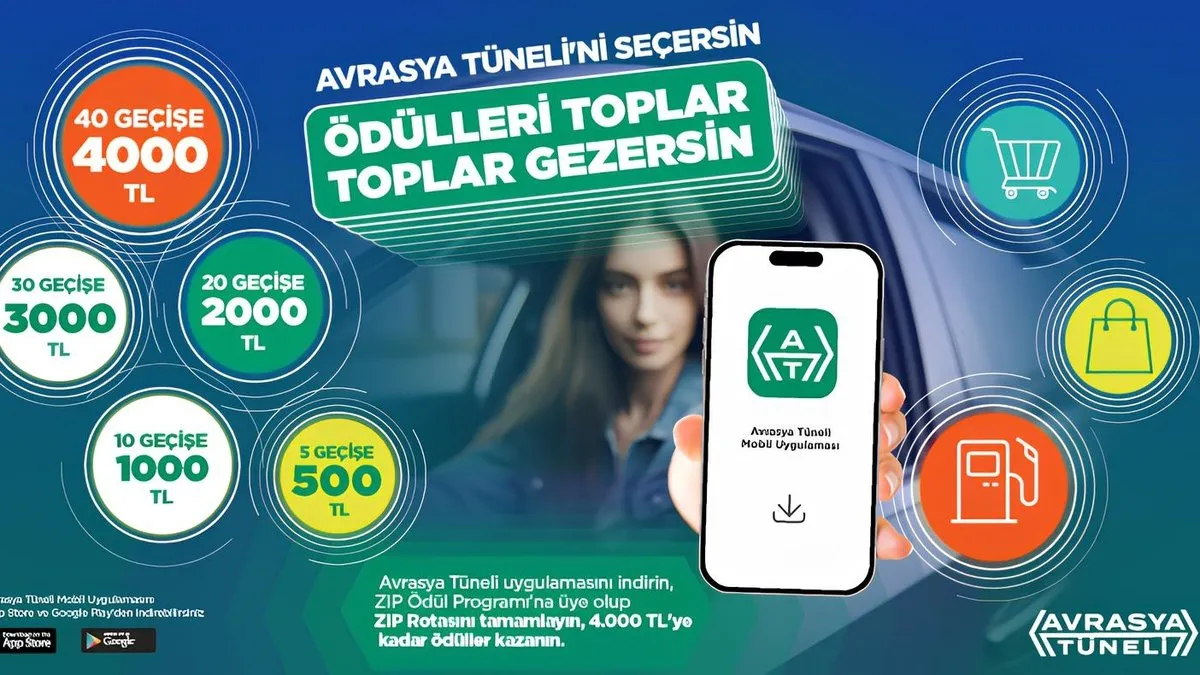 Avrasya Tüneli 8. yıl dönümüne özel ödüller dağıtıyor