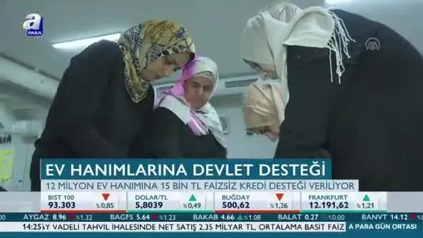 Ev hanımlarına devlet desteği!