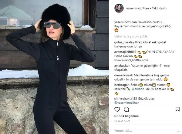 Ünlülerin Instagram paylaşımları (14.01.2018)