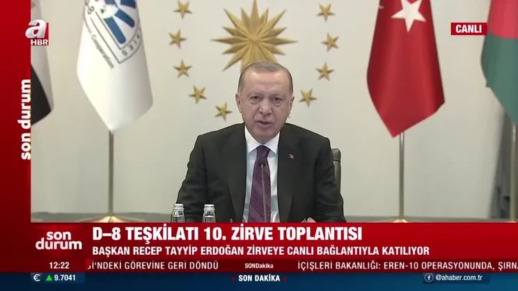 Son dakika: Cumhurbaşkanı Erdoğan'dan D-8 Zirvesi'nde önemli açıklamalar