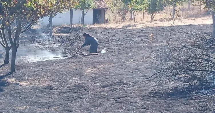 Bursa’da ormanlık alanda çıkan yangın, büyümeden söndürüldü