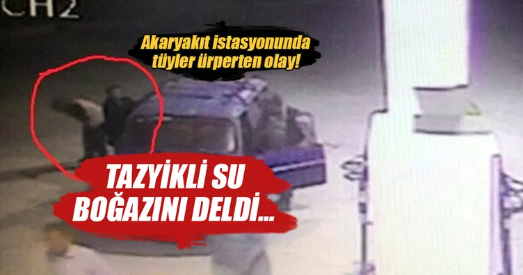 Tazyikli su boğazını delince öldü