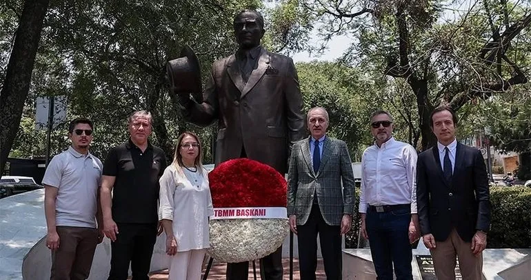 TBMM Başkanı Kurtulmuş, Meksika’daki Atatürk Anıtı’nı ziyaret etti
