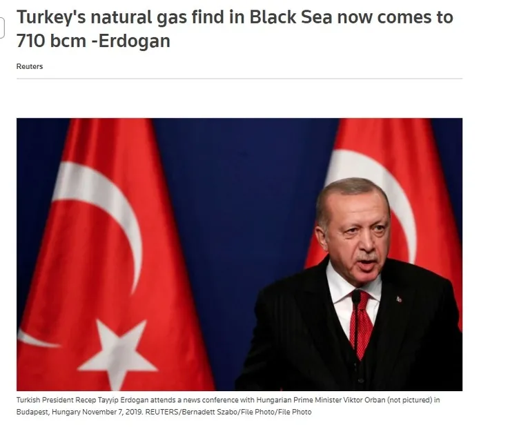 Başkan Erdoğan’ın doğal gaz müjdesi dünya basınında: Türklerin devasa rezervi