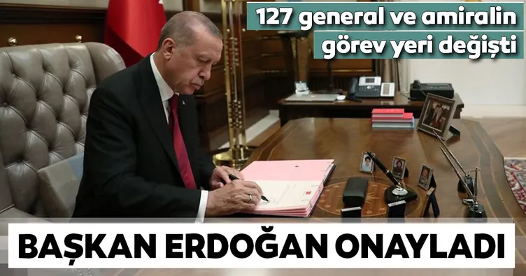 General ve amiral atamaları yapıldı