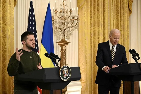 SON DAKİKA | Zelenskiy ve Joe Biden'dan ABD'de ortak basın toplantısı