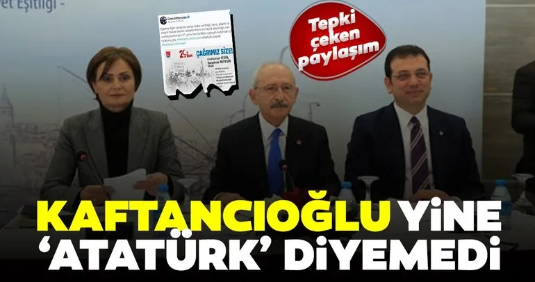 Son dakika: CHP’li Canan Kaftancıoğlu 29 Ekim’de ’Atatürk’ diyemedi!