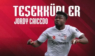 Sivasspor, Jordy Caicedo’ya teşekkür etti