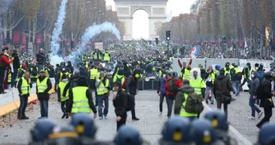 Fransa yanıyor! Paris’te gösteriler büyüdü, polis şiddeti artırdı!