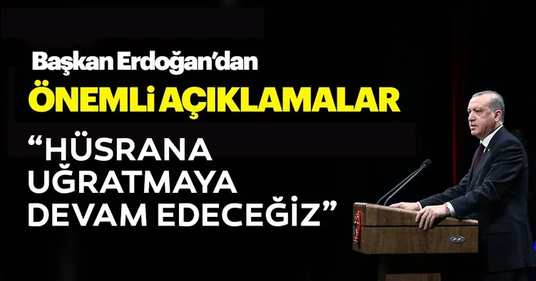 Başkan Erdoğan’dan önemli açıklamalar