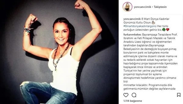 Ünlü isimlerin Instagram paylaşımları (08.03.2018)