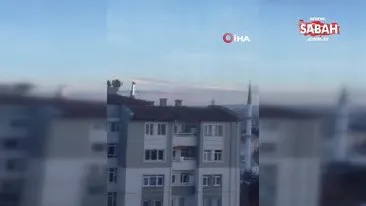 Ankara’da kuş sürüsü görenleri şaşkına çevirdi