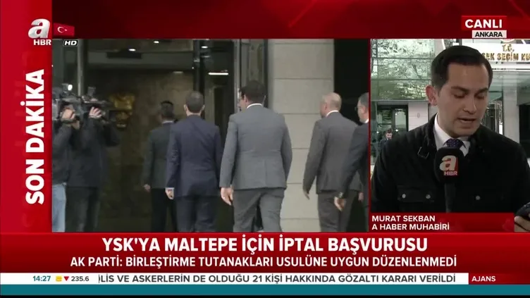 YSK'ya Maltepe için iptal başvurusu