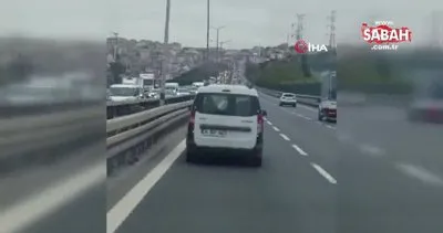 İstanbul’da trafikte öfkeli maganda dehşeti kamerada: Tek yumrukla aynayı kırdı | Video