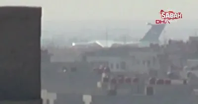 Kamışlı’daki Rus uçağı hareketliliği, Mardin Nusaybin’den böyle görüntülendi