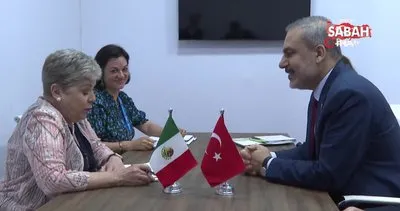 Dışişleri Bakanı Fidan, Meksika Dışişleri Bakanı Ibarra ile görüştü