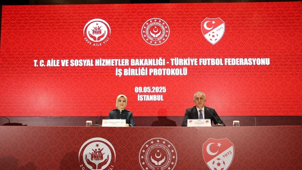 Aile ve Sosyal Hizmetler Bakanlığı ile TFF arasında iş birliği imzalandı!
