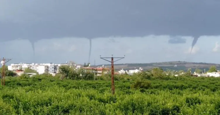 Hatay’da aynı anda 3 hortum oluştu