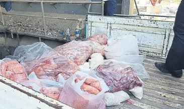 216 kilogram kaçak et ele geçırıldı
