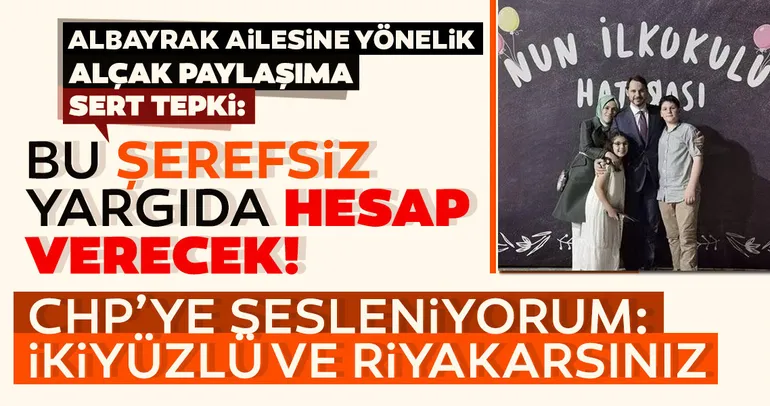 Bakan Berat Albayrak'a yönelik çirkin saldırıya tepki yağıyor: Yargı önünde hesap verecek...