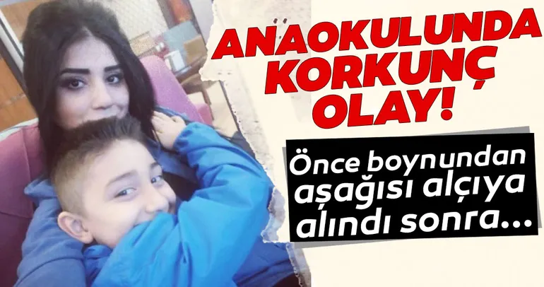 Anaokulundaki kaza engelli bıraktı!