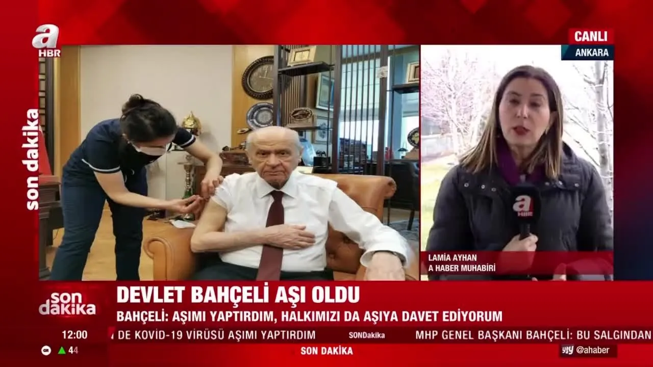 son dakika devlet bahceli koronavirus asisi yaptirdi ilk kareyi paylasti video