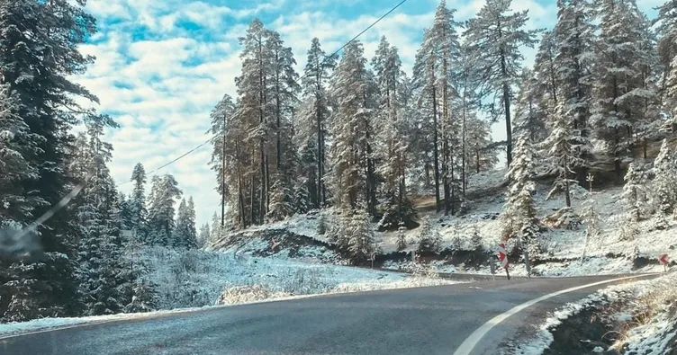 Kastamonu güne beyaz örtüyle uyandı