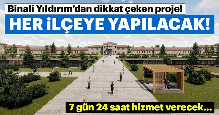 Binali Yıldırım’dan dikkat çeken proje: 7 gün 24 saat kütüphane!