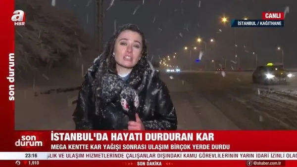İstanbul’da hayatı durduran kar! Kar İstanbul’u teslim aldı | Video