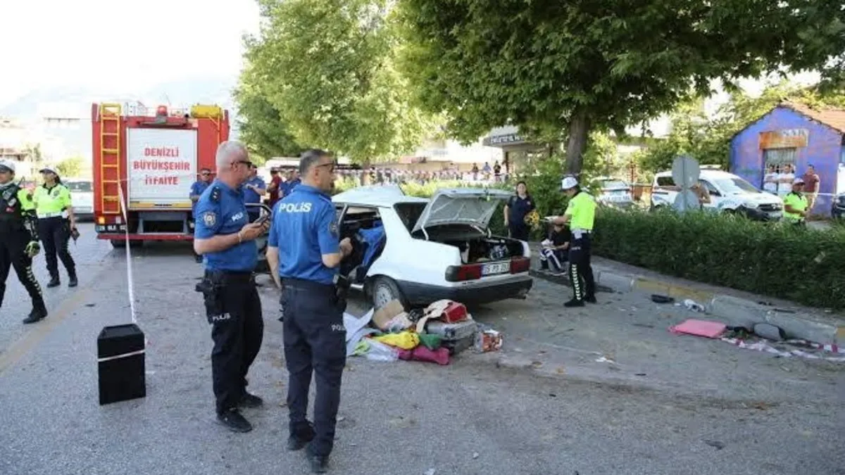 Denizli'de feci kaza! 1 ölü 4 yaralı