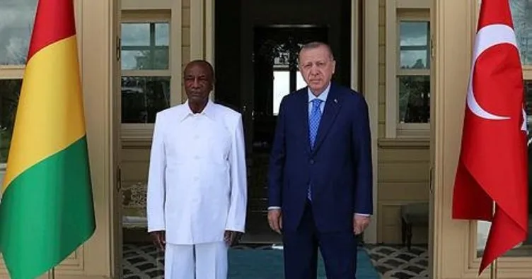 Başkan Erdoğan, Gine Cumhurbaşkanı Conde ile görüştü