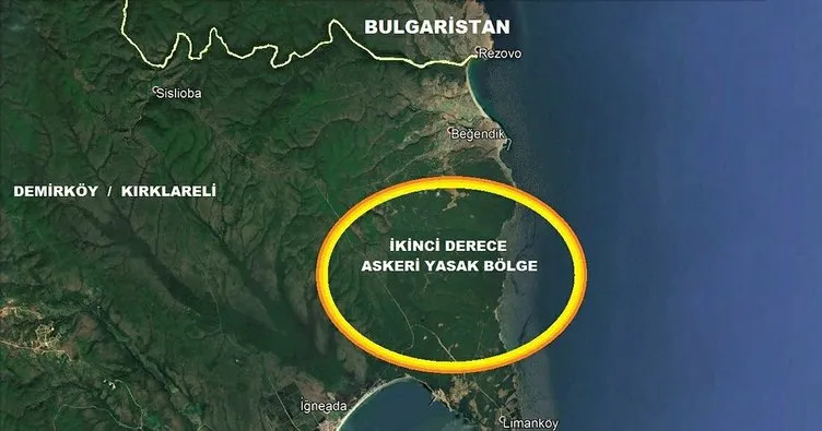 Kırklareli’nin Karadeniz kıyısına askeri yasak bölge