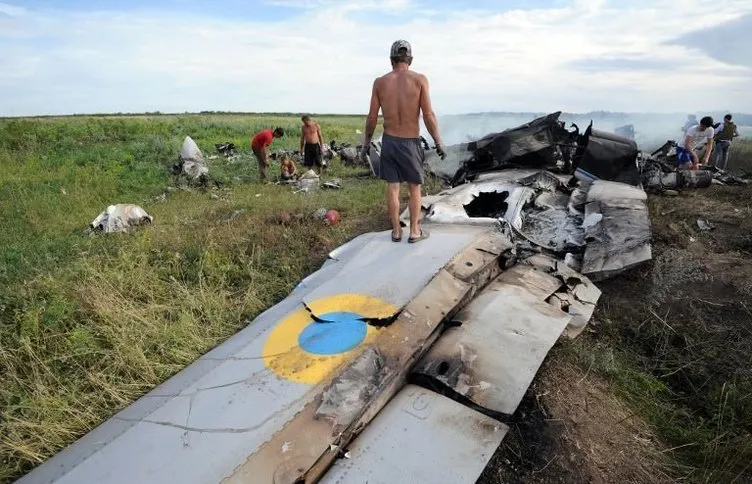 Ukrayna’da askeri uçak düşürüldü