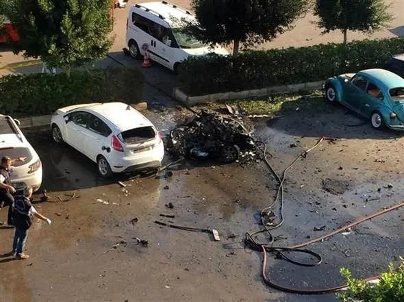 Antalya'daki patlamadan kareler